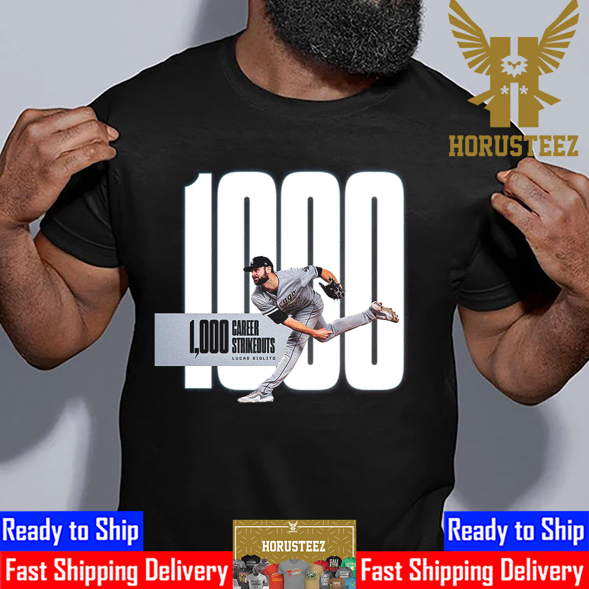 Congratulations To Lucas Giolito 1000 Career Strikeouts In MLB With Chicago  White Sox Unisex T-Shirt - Horusteez