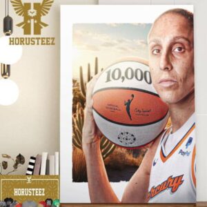 10000 Career Points In WNBA History For Diana Taurasi Home Decor Poster Canvas