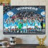 Official Manchester City Are UEFA Super Cup Winners 2023 Home Decor Poster Canvas