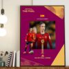 44th Trophy In Career For Trophy King Lionel Messi Home Decor Poster Canvas
