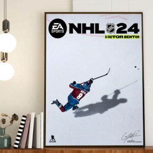 Colorado Avalanche Cale Makar On Cover The EA Sports NHL 24 X-Factor Edition Home Decor Poster Canvas