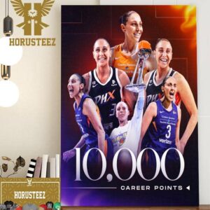 Congrats Diana Taurasi 10000 Career Points In WNBA History Home Decor Poster Canvas