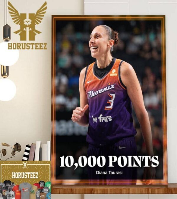 Diana Taurasi Becomes The First Player In WNBA History To Reach 10K Points Home Decor Poster Canvas