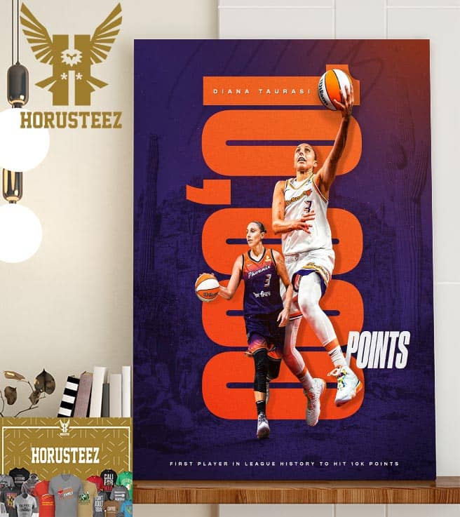 Diana Taurasi Becomes The First Player WNBA In History To Reach 10000 Career Points Home Decor Poster Canvas