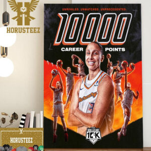 Diana Taurasi Becomes The First WNBA Player To Reach 10000 Points Home Decor Poster Canvas