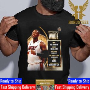 Dwyane Wade Basketball Hall Of Fame Resume Class Of 2023 Unisex T-Shirt