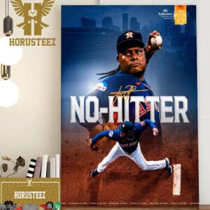 Framber Valdez No-Hitter With Houston Astros In MLB Home Decor Poster Canvas