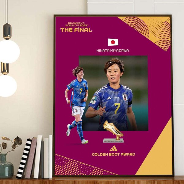 Hinata Miyazawa Is The Golden Boot Award at FIFA Womens World Cup 2023 Home Decor Poster Canvas