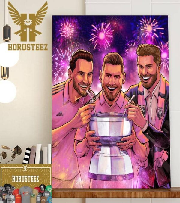 Inter Miami CF Are Winners The 2023 Leagues Cup Home Decor Poster Canvas