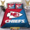 Colorful Shine Amazing Kansas City Chiefs NFL Football Team King And Queen Luxury Bedding Set