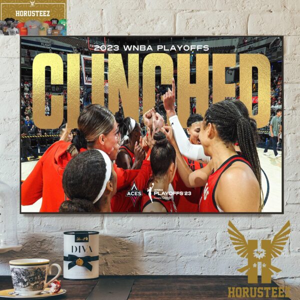 Las Vegas Aces Clinched 2023 WNBA Playoffs Home Decor Poster Canvas
