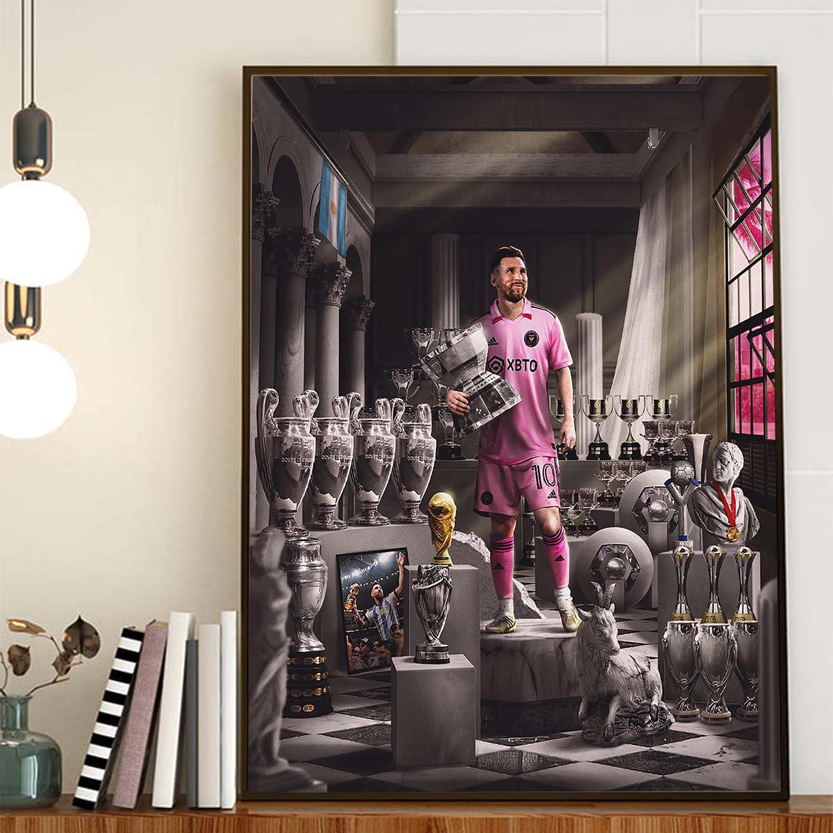 Lionel Messi Becomes The Most Decorated Footballer Of All Time With 44 Trophies Home Decor Poster Canvas