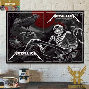 Metallica M72 World Tour No Repeat Weekend Live In Cinemas at Arlington TX AT&T Stadium August 18-20 2023 Double Posters Home Decor Poster Canvas