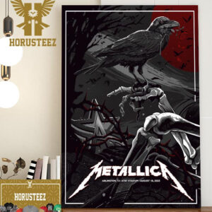 Metallica M72 World Tour No Repeat Weekend Live In Cinemas at Arlington TX AT&T Stadium August 18th 2023 Home Decor Poster Canvas