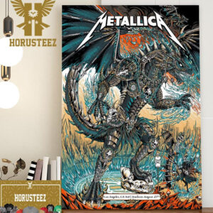 Metallica M72 World Tour No Repeat Weekend at SoFi Stadium Los Angeles CA August 25th 2023 Home Decor Poster Canvas
