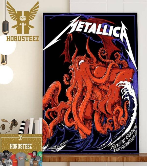 Metallica M72 World Tour at MetLife Stadium East Rutherford NJ USA August 6 2023 Home Decor Poster Canvas