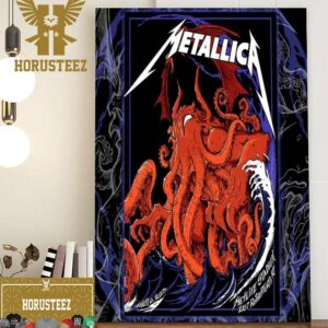 Metallica M72 World Tour at MetLife Stadium East Rutherford NJ USA August 6 2023 Wall Decor Poster Canvas