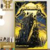 Metallica World Tour M72 Los Angeles North American Tour 2023 Exclusive Colorways Official Pop-Up Shop Poster Home Decor Poster Canvas