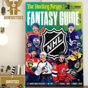 NHL Fantasy Guide 2023 2024 On The Hockey News Cover Home Decor Poster Canvas