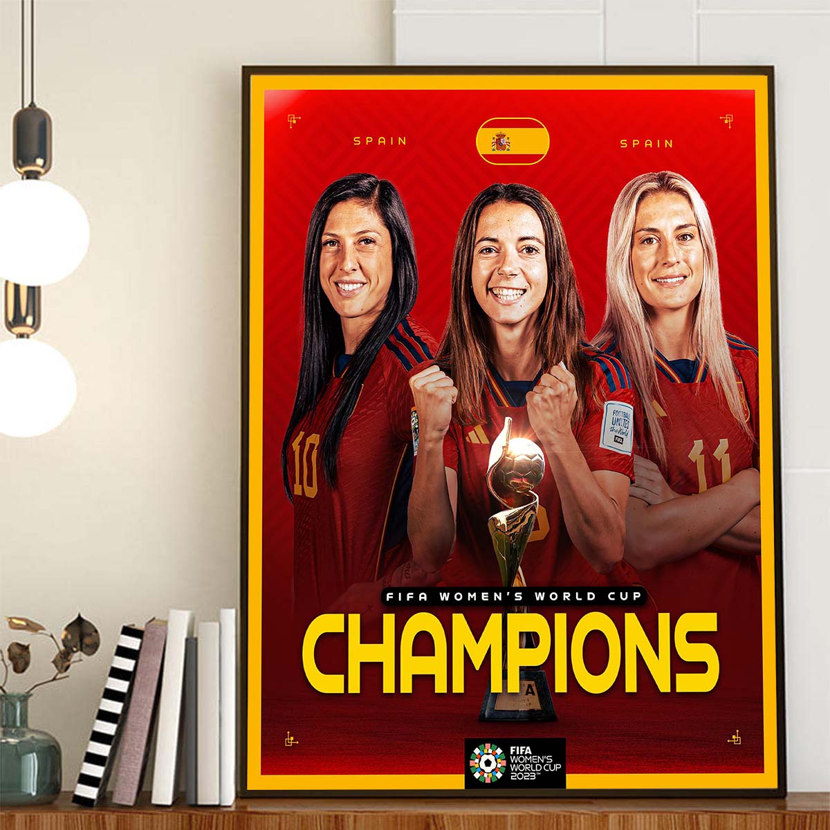 Spain Are Champs 2023 FIFA Womens World Cup Champions Home Decor Poster Canvas