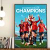 Spain Are Champs 2023 FIFA Womens World Cup Champions Home Decor Poster Canvas