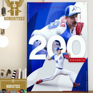 Spencer Strider Is The Fastest Pitcher To 200 Ks In A Season Home Decor Poster Canvas