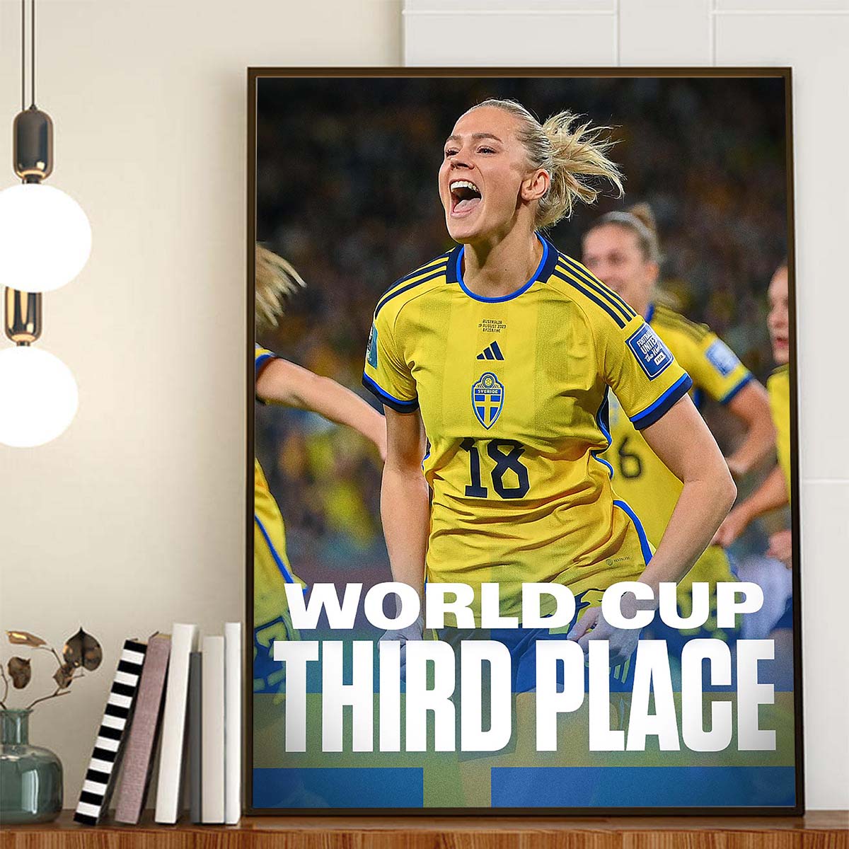 Sweden Defeats Australia To Take Third Place In The 2023 FIFA Womens World Cup Home Decor Poster Canvas