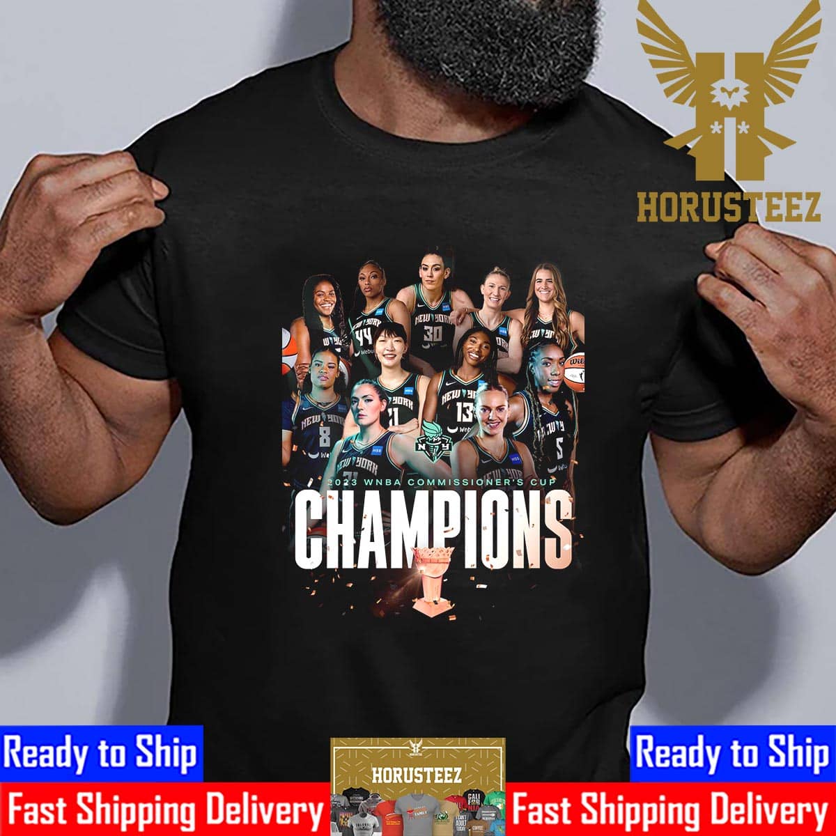 The 2023 WNBA Commissioner's Cup Champions Are New York Liberty Unisex T-Shirt