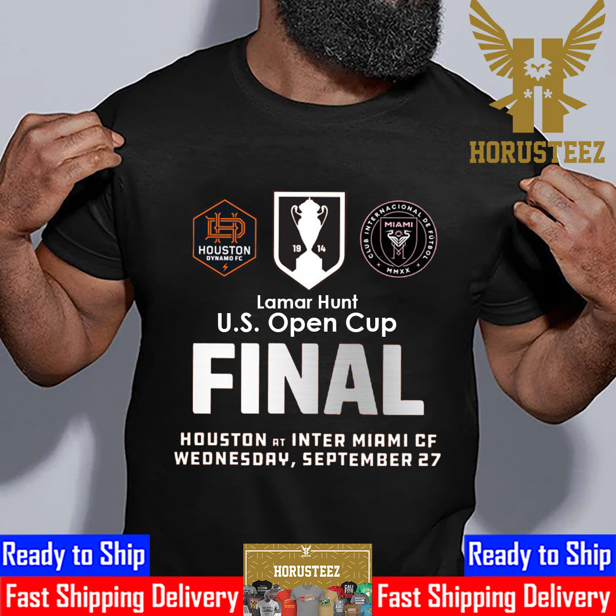 The Lamar Hunt US Open Cup Final 2023 Houston Dynamo FC vs Inter Miami CF Unisex T-Shirt