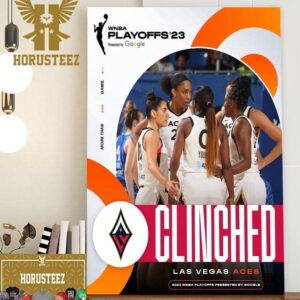 The Las Vegas Aces Have Clinched A Spot In The 2023 WNBA Playoffs Home Decor Poster Canvas
