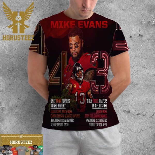 Two Historical Facts About Mike Evans Of The Tampa Bay Buccaneers in NFL History All Over Print Shirt