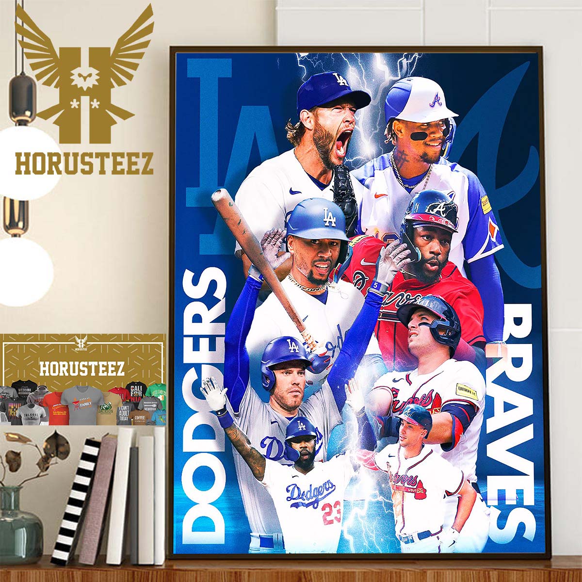 2023 MLB Kickoff For Los Angeles Dodgers Vs Atlanta Braves Home Decor Poster Canvas