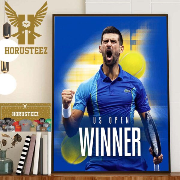2023 US Open Winner is Novak Djokovic Home Decor Poster Canvas