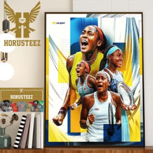 2023 Womens US Open Champion Is The First Grand Slam Title Of Coco Gauff Home Decor Poster Canvas