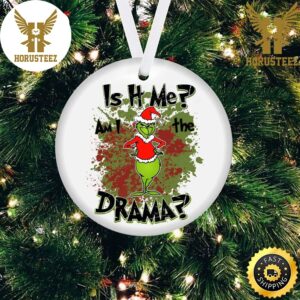 Am I The Drama Grinch Decorations Christmas Ornament