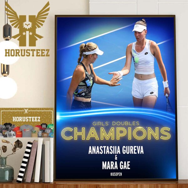 Anastasiia Gureva And Mara Gae Are The Girls Doubles Champions At US Open 2023 Home Decor Poster Canvas