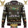 Baby Yoda All I Want Xmas Unique Star Wars Funny Christmas Ugly Sweater