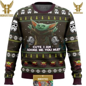 Baby Yoda Cute Mandalorion Star Wars Funny Christmas Ugly Sweater