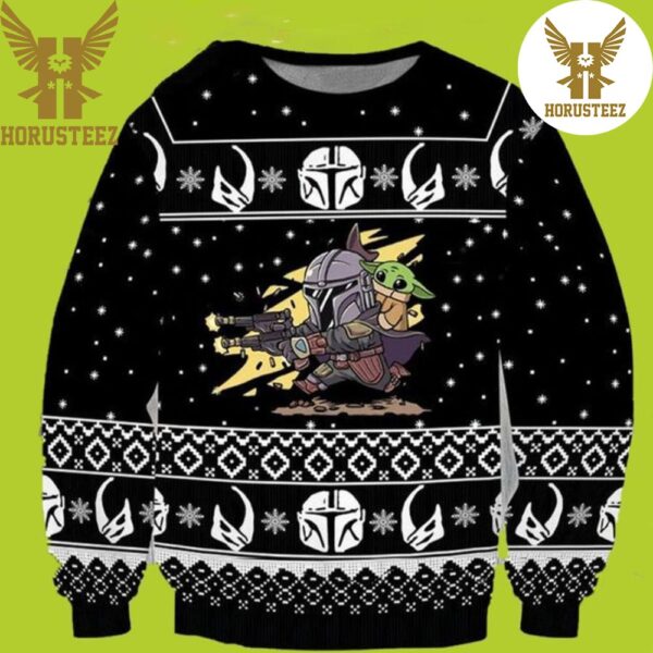 Baby Yoda Pew Pew Star Wars Funny Christmas Ugly Sweater