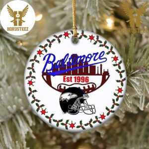 Baltimore Ravens Football Hallmarks Personalized NFL 2023 Decorations Christmas Ornament