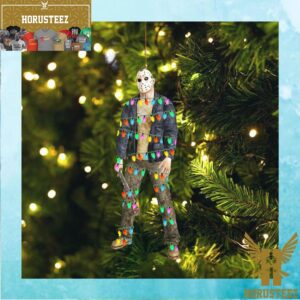 Bloody Machete Jason Voorhees Horror Led Lights Christmas Tree Decorations Ornament