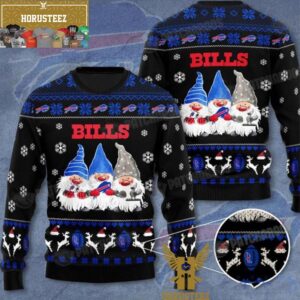 Buffalo Bills Gnomes NFL Football Christmas Ugly Sweater
