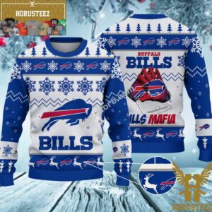 Buffalo Bills Mafia American Football Gloves Christmas Ugly Sweater