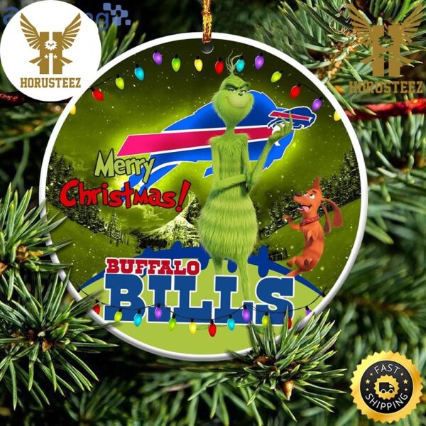 Buffalo Bills NFL Funny Grinch Decorations Christmas Ornament