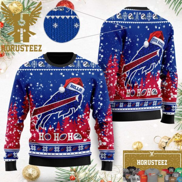Buffalo Bills Santa Hat Christmas NFL Christmas Ugly Sweater