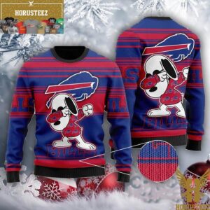 Buffalo Bills Snoopy Dabbing Christmas Ugly Sweater