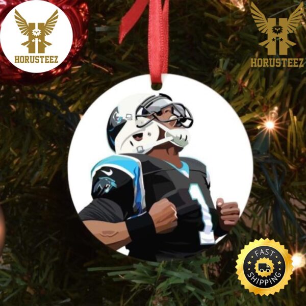 Cam Newton Christmas NFL Football Decorations Christmas Ornament
