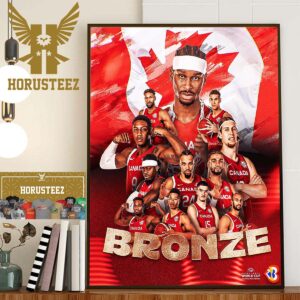 Canada Win First Ever World Cup Medal At FIBA Basketball World Cup 2023 Home Decor Poster Canvas