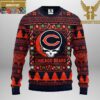 Chicago Bears Funny Grinch Snowfake Christmas Ugly Sweater