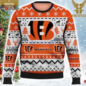Christmas Gift Cincinnati Bengals USA Football Season Christmas Ugly Sweater